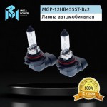 Автолампа HB4/9006 (55) P22d STANDART (бокс, 2шт) 12V MEGAPOWER /1/10 M-37033043