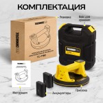 Присоска вакуумная аккумуляторная TECHNICOM , 900 мАч, нагрузка 160кг, чаша 200мм, для гладкой и рельефной поверхности TC-F180