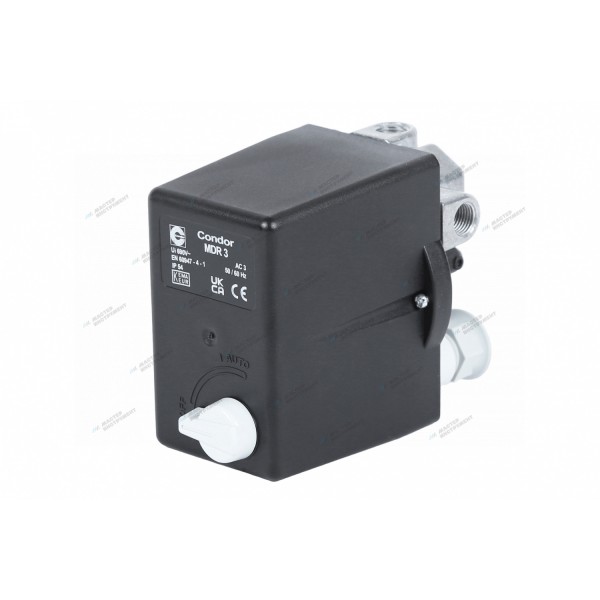 Реле давления MDR3/11 3х1/4F+1х3/8F, 16 А, 380 В CONDOR 4996111673
