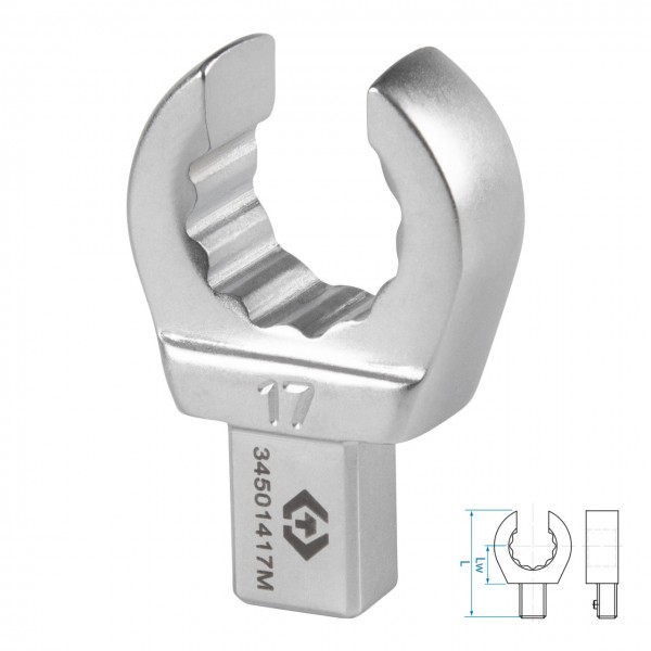 Насадка разрезная серии FIT, 17 мм, 9х12 мм KING TONY 34501417M