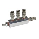 Разветвитель пневматический с увеличенной пропускной способность, вход со штекером, 4 выход WDK-85MB