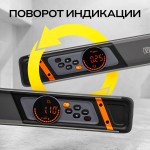Уровень-угломер электронный с лазером и магнитами TECHNICOM , 2 дисплея, боковой и верхний, автокалибровка, автоотключение, 40 см TC-LA907