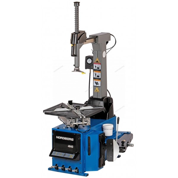 Станок шиномонтажный 380V автомат, 2х скор, стол с накладками, синий NORDBERG 4642(B)