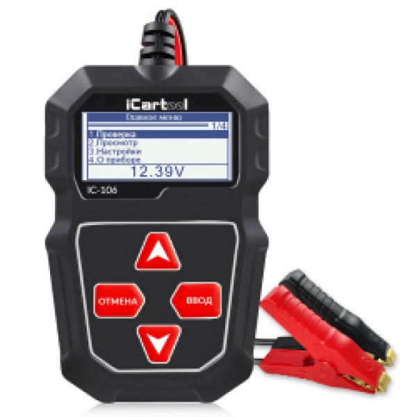 Тестер аккумуляторных батарей iCartool IC-106