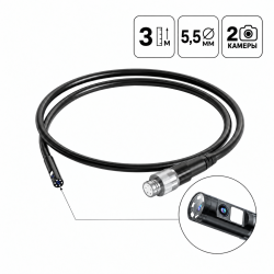 IC-VP112A-3-5,5-2 Зонд для видеоэндоскопов iCartool V112A, V112B, V112C, 2 камеры, 5,5 мм, 3 м IC-VP112A-3-5,5-2