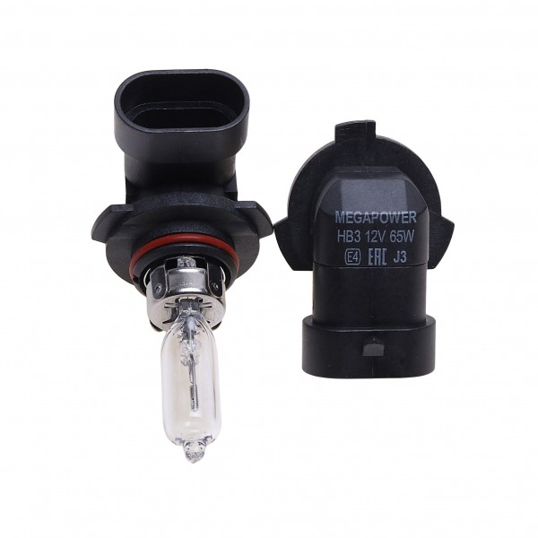Автолампа HB3/9005 (65) P20d STANDART (бокс, 2шт) 12V MEGAPOWER /1/10 M-37033040