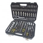 Набор инструмента  1/4"&1/2"DR 6-гранный 172 предмета ЭВРИКА 1/2 ER-80172