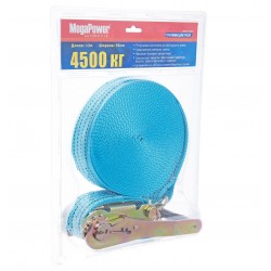 Стяжка для груза с храповиком 4500кг 12м х 50мм (блистер) M-73412H MEGAPOWER /1/6