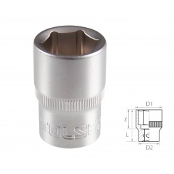 Головка торцевая стандартная шестигранная 1/2, 18 мм TOLSEN TT16518