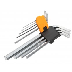 Набор Г-образных шестигранников, 1,5-10 мм, длинные, 9 предметов TOLSEN TT20049