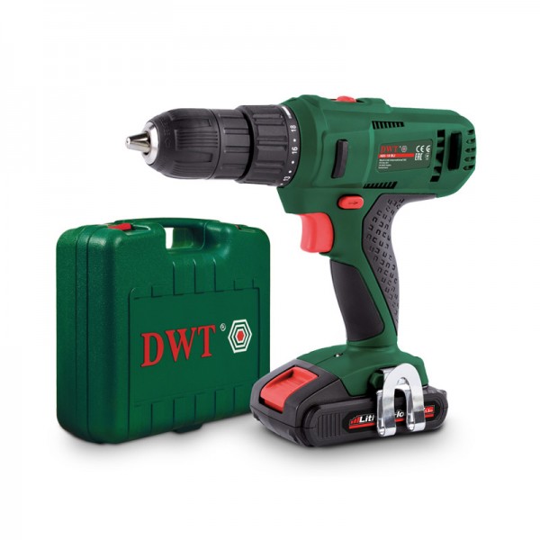 Дрель аккумуляторная(шуруповёрт) ABS-18 BLi-2 BMC (DWT), 18В LI-ion, 1.5Aч, 10мм, 45Нм 5.1.40