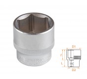 Головка торцевая стандартная шестигранная 3/8, 22 мм AFFIX AF00030022