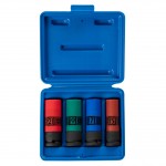 Набор глубоких ударных торцевых головок 1/2, шестигранные, 15, 17, 19, 21 мм KING TONY 44904MP01