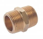 Соединитель резьбовой ER-MM12/12:наруж. резьба 3/4"x3/4" ЭВРИКА