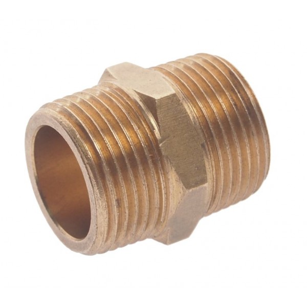 Соединитель резьбовой :наруж. резьба 3/4"x3/4" ЭВРИКА ER-MM12/12
