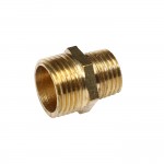 Соединитель резьбовой :наруж. резьба 3/8"x1/4" ЭВРИКА /1/10 ER-MM06/04