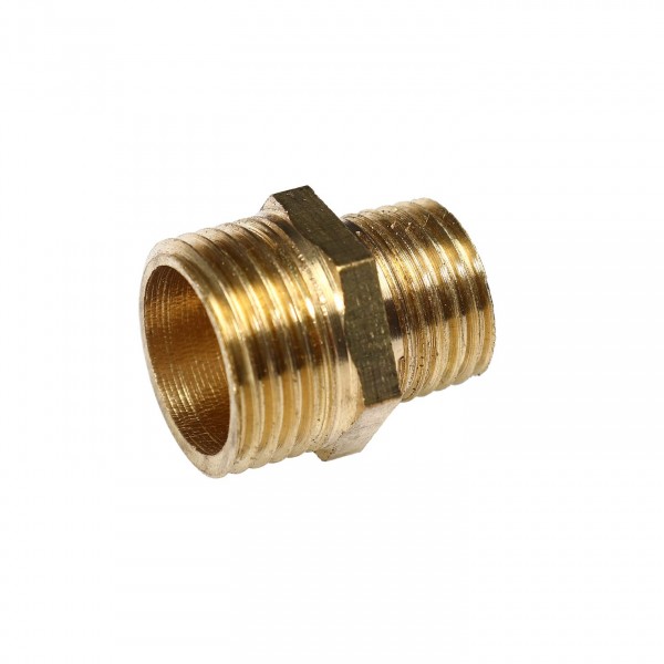 Соединитель резьбовой :наруж. резьба 3/8"x1/4" ЭВРИКА /1/10 ER-MM06/04