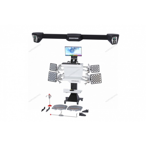 Стенд сход-развал 3D настенный, без колонны NORDBERG C802-C_серый C802-C (7015)