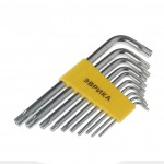 Набор ключей TORX : Г-образных T9-T50 10пр. ЭВРИКА /1/12/72 ER-15101T