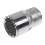 Головка торцевая 19мм 1/2" 12-гранная L=40мм ЭВРИКА  /1/18 ER-91312-12