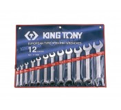 Набор рожковых ключей, 12 предметов king tony 1112mr