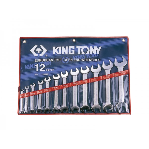 Набор рожковых ключей, 12 предметов king tony 1112mr