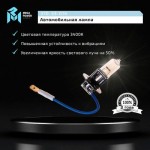 Автолампа H3 (55) PK22s STANDART (бокс, 2шт) 12V MEGAPOWER /1/10 M-37033014