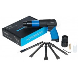 Пневмозубило 250 мм, с комплектом насадок и быстросъемным держателем NORDBERG NP5070