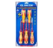 Набор отверток, диэлектрические, 5 предметов KING TONY 30615MR
