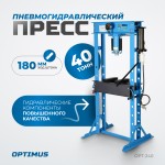 Пресс гаражный 40 т, с ручным и пневмогидравлическим насосом OPT-240