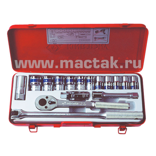 1/2” комплект  торцевых головок 4016MR KINGTONY 4016MR