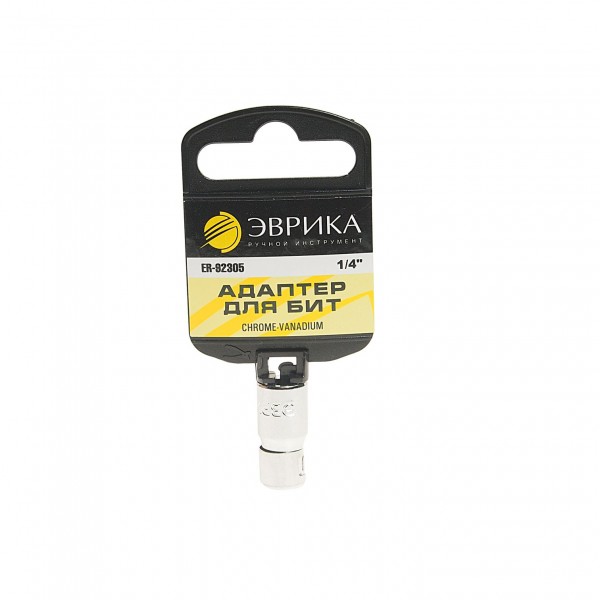 Адаптер для бит  1/4" DR (с держателем) ЭВРИКА 1/400 ER-92305H