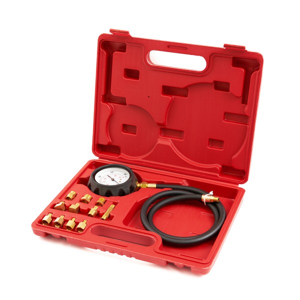 Тестер давления масла с адаптерами, 0-500PSI (0-35бар) ST106