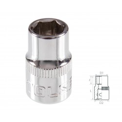 Головка торцевая стандартная шестигранная 3/8, 11 мм TOLSEN TT16311