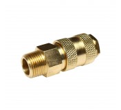 Быстроразъем пневматический ER-BSE1-3SM:с клапаном с наружной резьбой 3/8" (латунь) ЭВРИКА /1/10