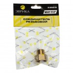 Соединитель резьбовой :M3/8"x F1/2" ЭВРИКА /1/10 ER-MFE06/08