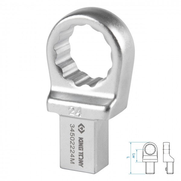 Насадка накидная серии FIT, 24 мм, 14х18 мм KING TONY 34502224M