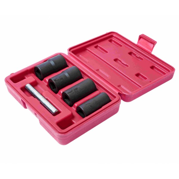 НАБОР ГОЛОВОК ГЛУБОКИХ  для поврежденных болтов и гаек 17-22мм, 5 предметов (в кейсе) JTC-1322