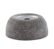 NS107 Полусфера шероховальная, Ø63,1x26,9мм, AH 9,5мм, 170 Grit