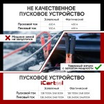 Пусковое устройство 12/24В, 44 000 мАч, мин. 12v1100A/24v500A макс. 12v2400A/24v1100A iCartool IC-CBL36