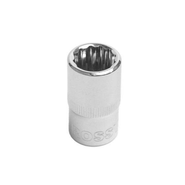Головка торцевая 12-гранная ROSSVIK 1/2", 15мм S121215