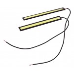 Дневные ходовые огни DAY LIGHT 1 COB MEGA 140х18мм плоские (2шт) MEGAPOWER M-25695