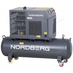 Компрессор винтовой, 4 кВт, 10 бар, 450 л/мин, ресивер 180 л, IP54 NORDBERG NCF5R