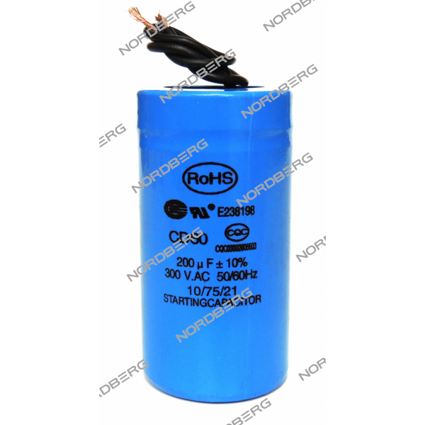 Конденсатор 200mF (пусковой) NORDBERG PJ-HSDR-0100001