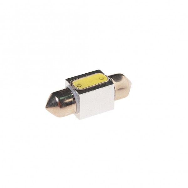 Автолампа C10W (SV8,5) 1 SMD MEGA WHITE 6000K 31мм 80лм 12V MEGAPOWER /10 /100 OLD M-85202W