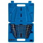 Набор комбинированных трещоточных ключей, 8-19 мм, кейс, 13 предметов KING TONY 132A13MR