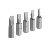 Набор вставок (бит) торцевых 1/4, Slotted, 3-6,5 мм, 25 мм, 5 предметов TOLSEN TT20285