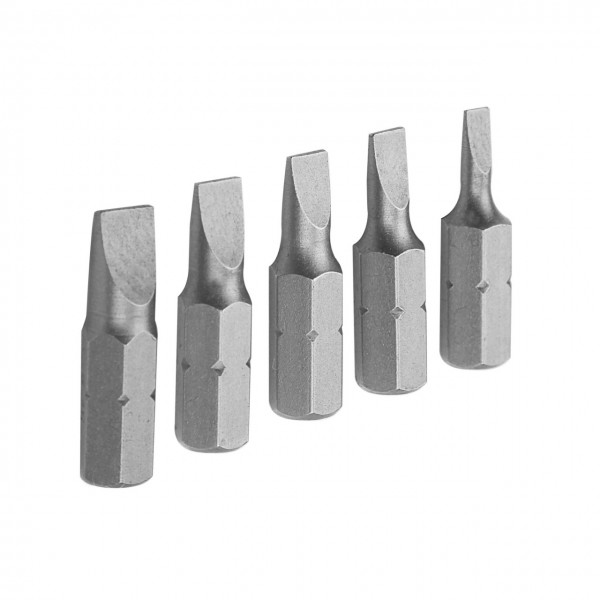 Набор вставок (бит) торцевых 1/4, Slotted, 3-6,5 мм, 25 мм, 5 предметов TOLSEN TT20285