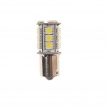 Автолампа P21W (BA15s) 18 SMD 5050 WHITE 6000K 260лм  24V MEGAPOWER /10 /100 M-56281W-24