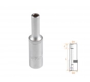 Головка торцевая глубокая шестигранная 1/4, 4 мм AFFIX AF00120004
